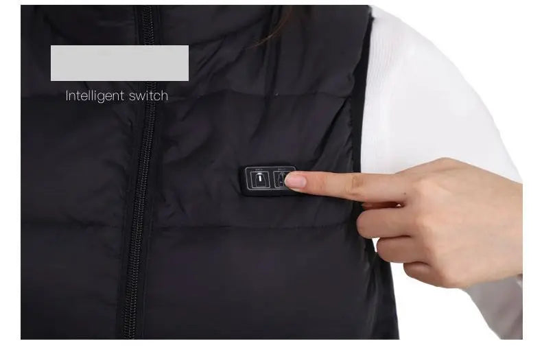 USB Heated Jacket with 9 Zones – Unisex Graphene Heating Vest